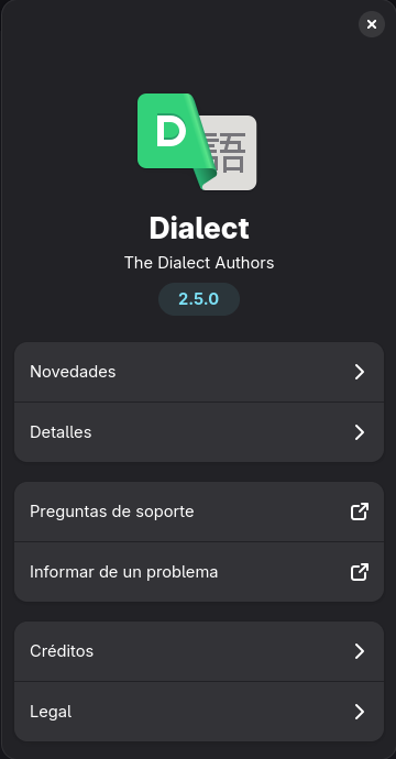 Acerca de Dialect
